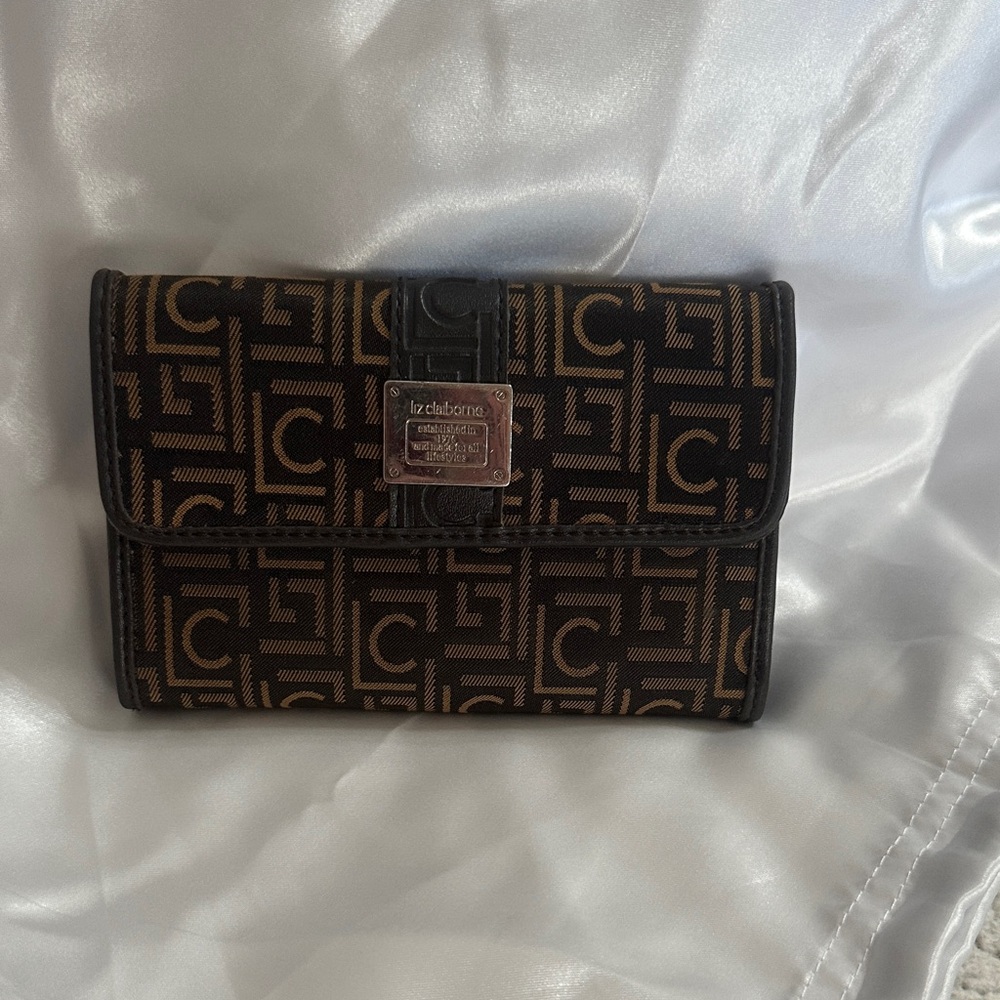 Chic Black and Brown Liz Claiborne Wallet